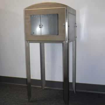 Cemetery Candle Box - Large - With Stand - Heavy Duty Stainless Steel