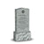 Single Headstone - Gray - Frosted Front - Serpentine Top - 24W x 14D x 48H