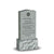 Single Jewish Headstone - Gray - Frosted Front - Serpentine Top - 24W x 12D x 48H