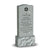 Single Jewish Headstone - Gray - Frosted Front - Serpentine Top - 24W x 12D x 54H