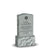 Single Headstone - Gray - Frosted Front - Serpentine Top - 24W x 14D x 42H