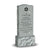 Single Jewish Headstone - Gray - Frosted Front - Serpentine Top - 24W x 12D x 54H