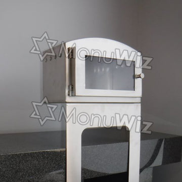 Cemetery Candle Box - Medium V2 - With Stand - Heavy Duty Stainless Steel