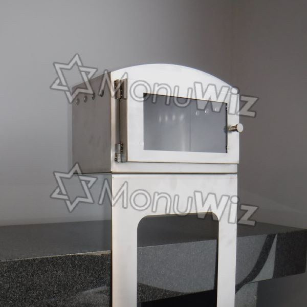 Cemetery Candle Box - Medium V2 - With Stand - Heavy Duty Stainless Steel
