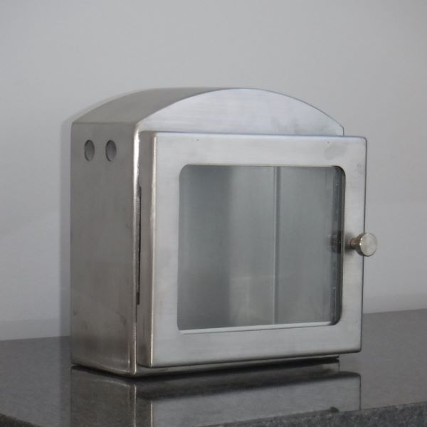 Cemetery Candle Box - Small - Heavy Duty Stainless Steel
