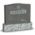 Family Jewish Headstone - Gray - Polished - Serpentine Top - 54W x 12D x 48H