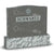 Family Jewish Headstone - Gray - Polished - Serpentine Top - 54W x 12D x 48H