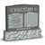 Double Jewish Monument - Gray - Polished - Serpentine Top - 54W x 12D x 48H