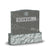 Family Jewish Headstone - Gray - Polished - Serpentine Top - 42W x 12D x 42H