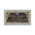 Single Bronze Plaque 24L x 12W - Base 28L x 16W - Design# S2003