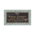 Single Bronze Plaque 24L x 12W - Base 28L x 16W - Design# S2007
