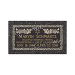 Single Bronze Plaque 24L x 12W - Base 28L x 16W - Design# S2008