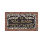 Single Bronze Plaque 24L x 12W - Base 28L x 16W - Design# S2008