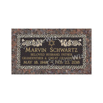 Single Bronze Plaque 24L x 12W - Base 28L x 16W - Design# S2008