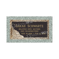 Single Bronze Plaque 24L x 12W - Base 28L x 16W - Design# S2011
