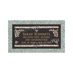 Single Bronze Plaque 24L x 12W - Base 28L x 16W - Design# S2017