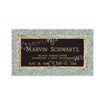 Single Bronze Plaque 24L x 12W - Base 28L x 16W - Design# S2027