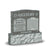 Double Headstone - Gray - Polished - Serpentine Top - 42W x 14D x 42H