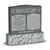 Double Headstone - Gray - Polished - Serpentine Top - 48W x 14D x 48H
