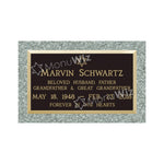 Single Bronze Plaque 24L x 14W - Base 28L x 18W - Design# S2001