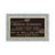 Single Bronze Plaque 24L x 14W - Base 28L x 18W - Design# S2001