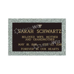 Single Bronze Plaque 24L x 14W - Base 28L x 18W - Design# S2007