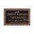 Single Bronze Plaque 24L x 14W - Base 28L x 18W - Design# S2007