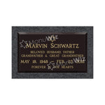 Single Bronze Plaque 24L x 14W - Base 28L x 18W - Design# S2012