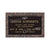 Single Bronze Plaque 24L x 14W - Base 28L x 18W - Design# S2013