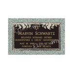 Single Bronze Plaque 24L x 14W - Base 28L x 18W - Design# S2015