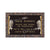 Single Bronze Plaque 24L x 14W - Base 28L x 18W - Design# S2018