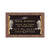 Single Bronze Plaque 24L x 14W - Base 28L x 18W - Design# S2018