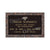 Single Bronze Plaque 24L x 14W - Base 28L x 18W - Design# S2019