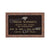 Single Bronze Plaque 24L x 14W - Base 28L x 18W - Design# S2019