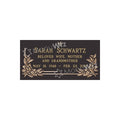 Single Bronze Plaque 24L x 12W - Design# S2022